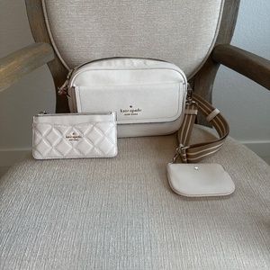 Kate Spade White Crossbody  and Wallet